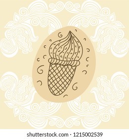 Ice cream. Vector illustration