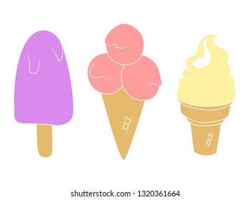 
ice cream vector illustration