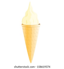 Ice cream, vector illustration