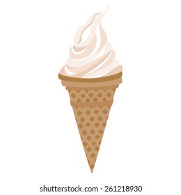 Ice cream, vector illustration