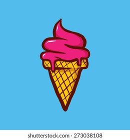 Ice Cream Vector Illustration