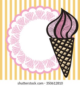 Ice cream vector illustration