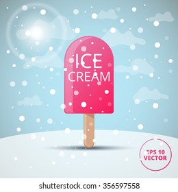 Ice cream vector illustration