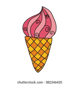Ice cream vector illustration