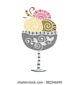 Ice cream vector illustration