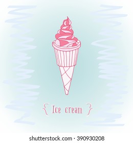ice cream vector illustration 