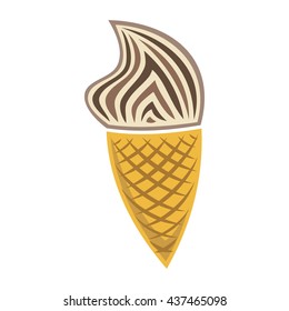 Ice cream. Vector illustration.
