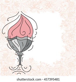 Ice cream. Vector illustration.