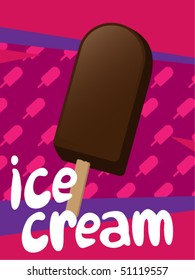Ice cream vector illustration.