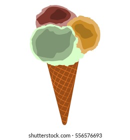 ice cream vector illustration
