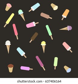 Ice cream. Vector illustration.