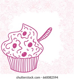 Ice cream. Vector illustration.