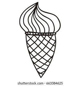 Ice cream. Vector illustration.