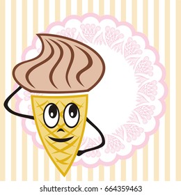 Ice cream. Vector illustration.