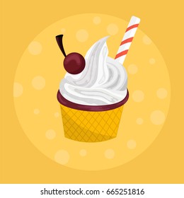 ice cream vector illustration