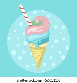 ice cream vector illustration
