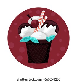 ice cream vector illustration