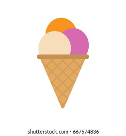 Ice cream vector illustration.