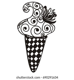 Ice cream. Vector illustration.