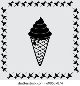 Ice cream vector illustration