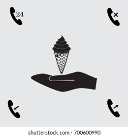 Ice cream vector illustration