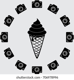 Ice cream vector illustration