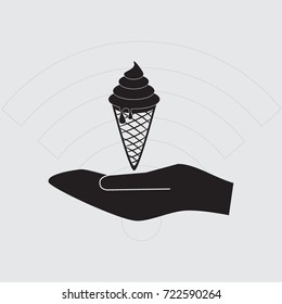 Ice cream vector illustration