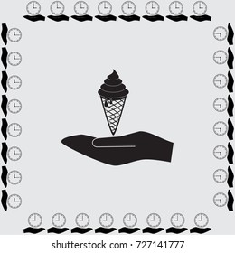 Ice cream vector illustration