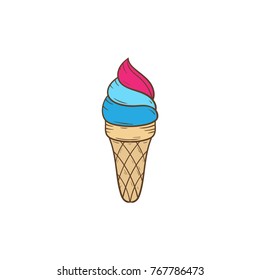 ice cream vector illustration