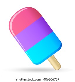 Ice cream. Vector illustration, clip-art, isolated on white background
