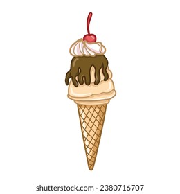 Ice Cream Vector Illustración para Diseño 