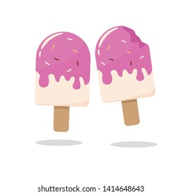 Ice cream vector illustration with flat design can use for illustration purpose or icon 