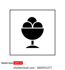 Ice Cream. Vector illustration flat design.