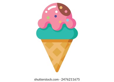 ice cream  Vector Illustration for Graphic Design Projects