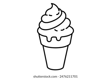 ice cream  Vector Illustration for Graphic Design Projects