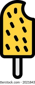 ice cream vector illustration isolated on a transparent background . colour vector icons for concept or web graphics.