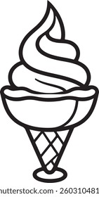 Ice cream vector illustration isolated