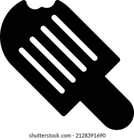 ilustración de helado vector en un fondo transparente. Símbolos de calidad premium. Icono vector glifos para concepto y diseño gráfico.