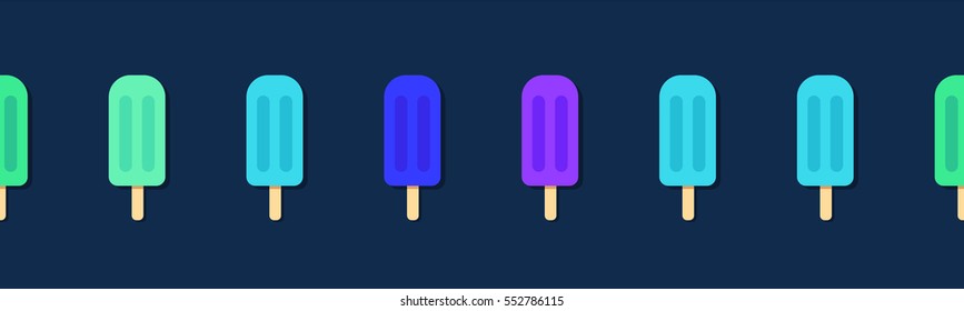 Ice cream vector illustration seamless ornament template