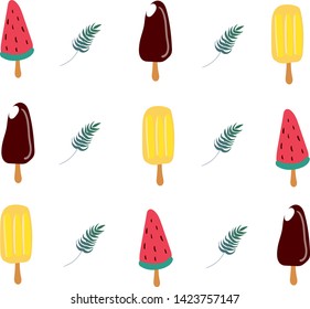 Ice Cream. Vector illustration. Set. Yummy ice cream.