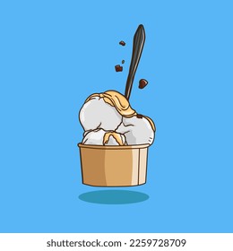 ice cream vector illustration used for stickers and other designs