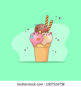 Ice Cream Vector Image