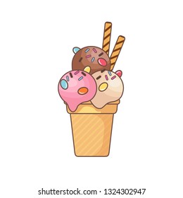 Ice Cream Vector Image
