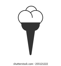 Ice cream vector image to be used in web applications, mobile applications and print media