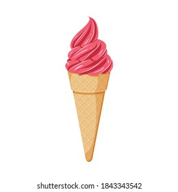 ice cream vector isolated on white background