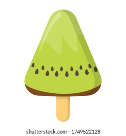 Vector de helado aislado. Postre frío dulce
