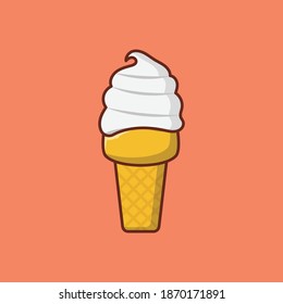 Eis-Vektorgrafik-Flachsymbol