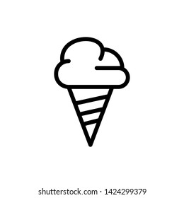 ice cream vector line icon illustration eps 10
