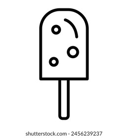 Ice cream Vector Line Icon Design