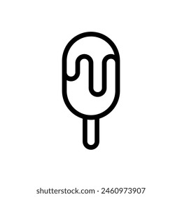 Ice cream vector line icon. Food icon collection. Thin signs for restaurant menu. Pixel perfect 64x64. Editable Strokes